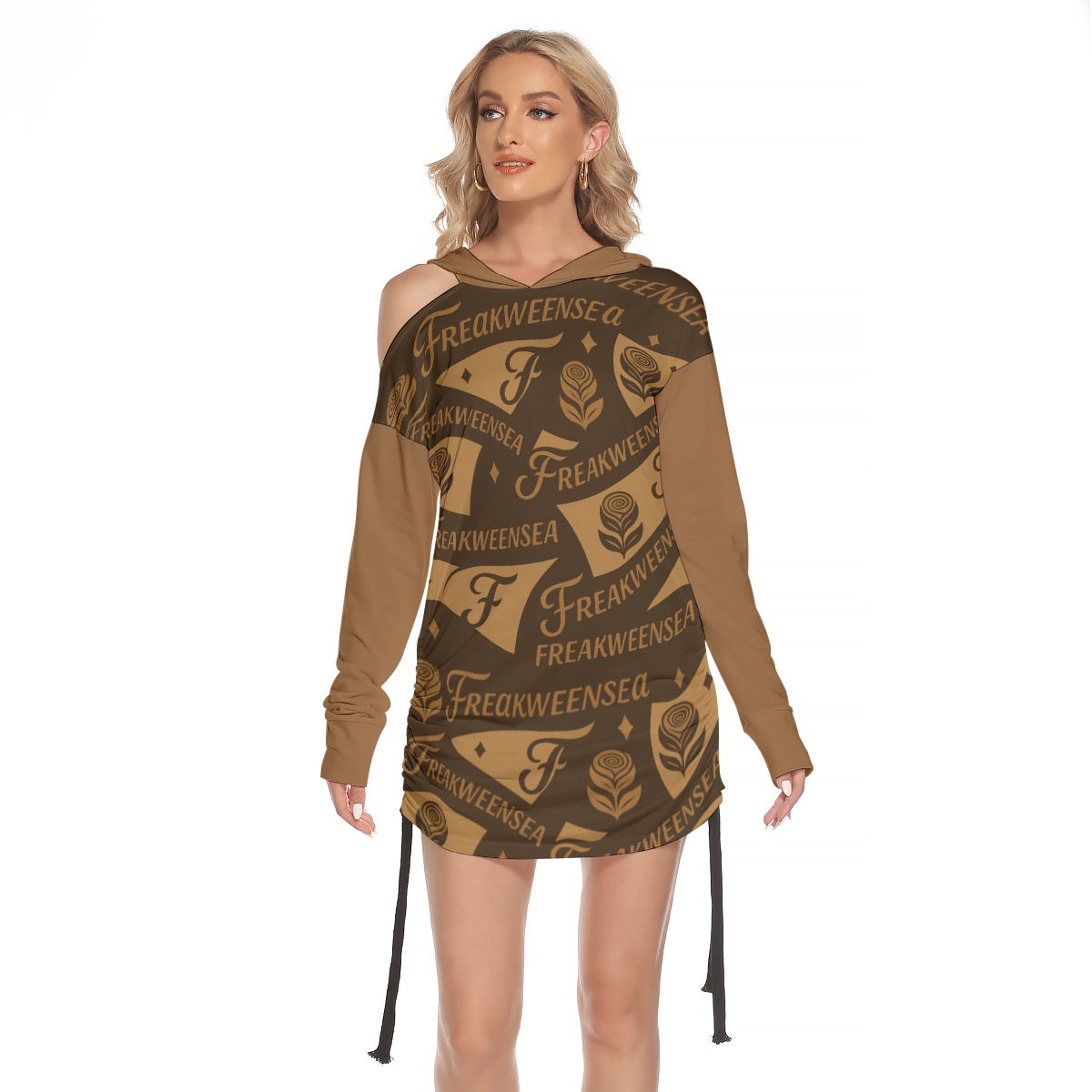 Freakweensea One-shoulder Dress With Waist Shirring