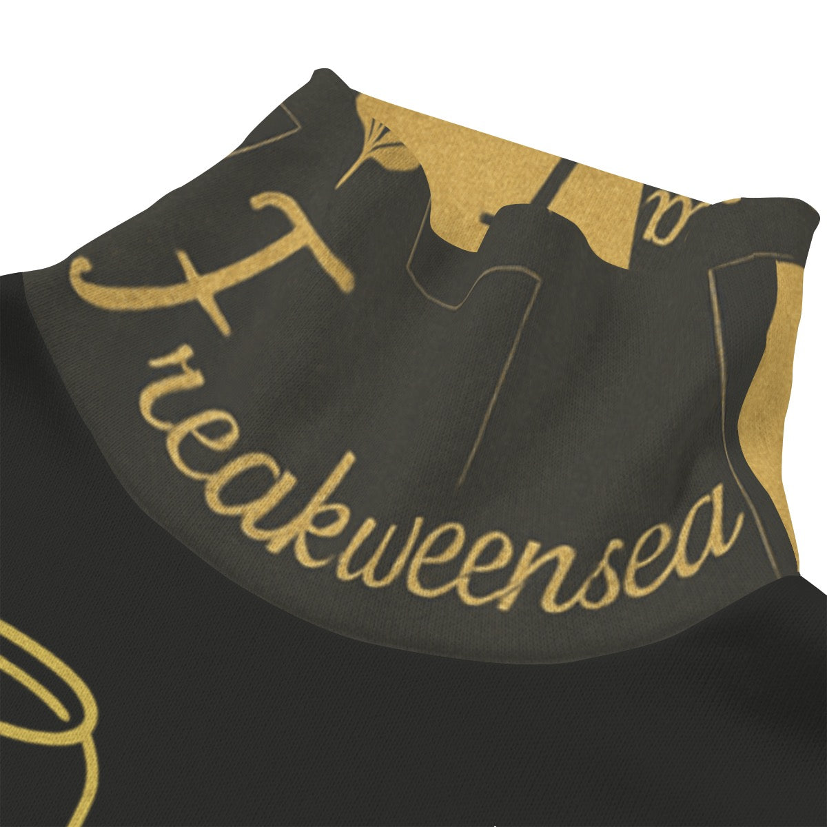 Pepsea X Freakweensea Unisex Turtleneck Knitted Fleece Sweater