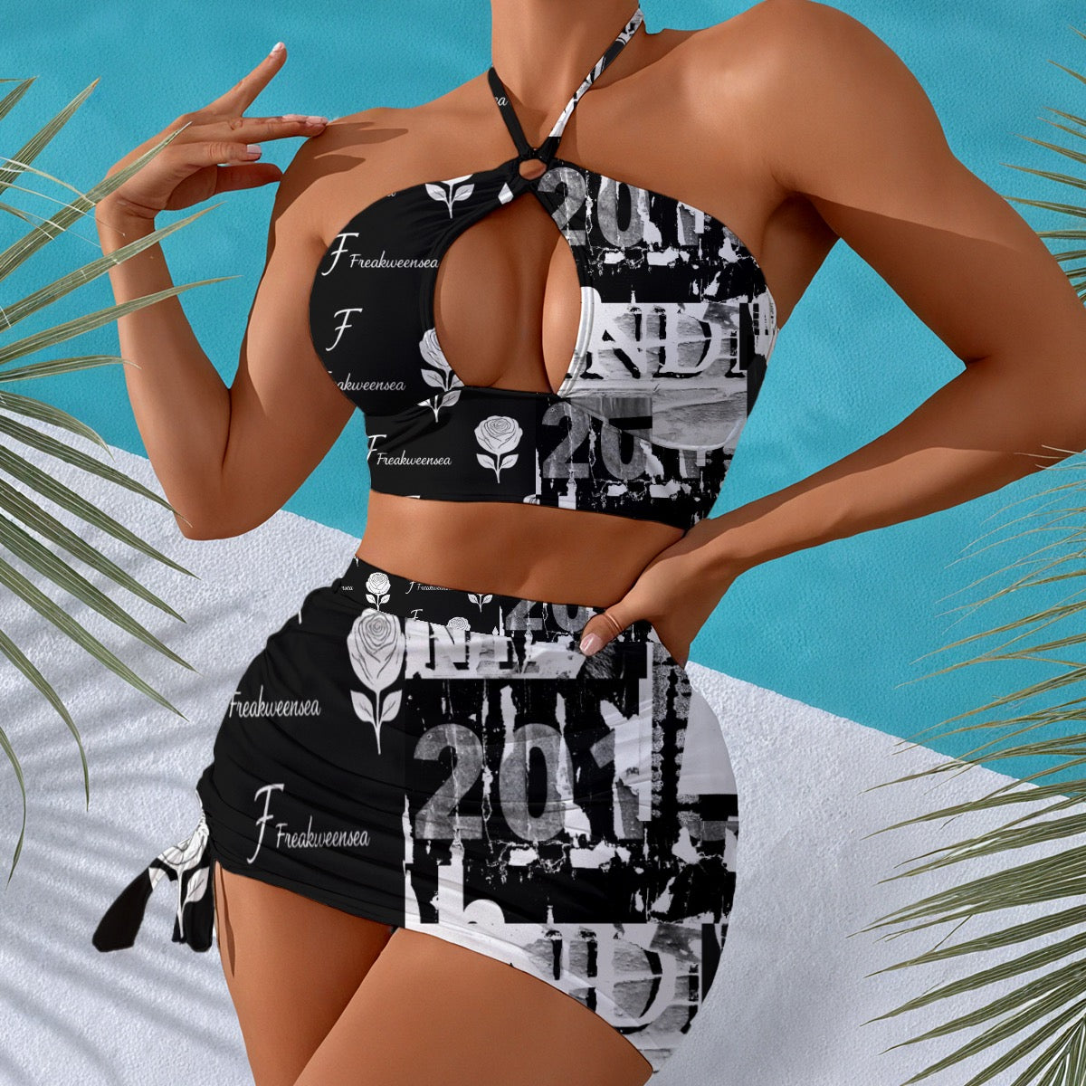 Freakweensea Women's Halter Neck swimming Suit