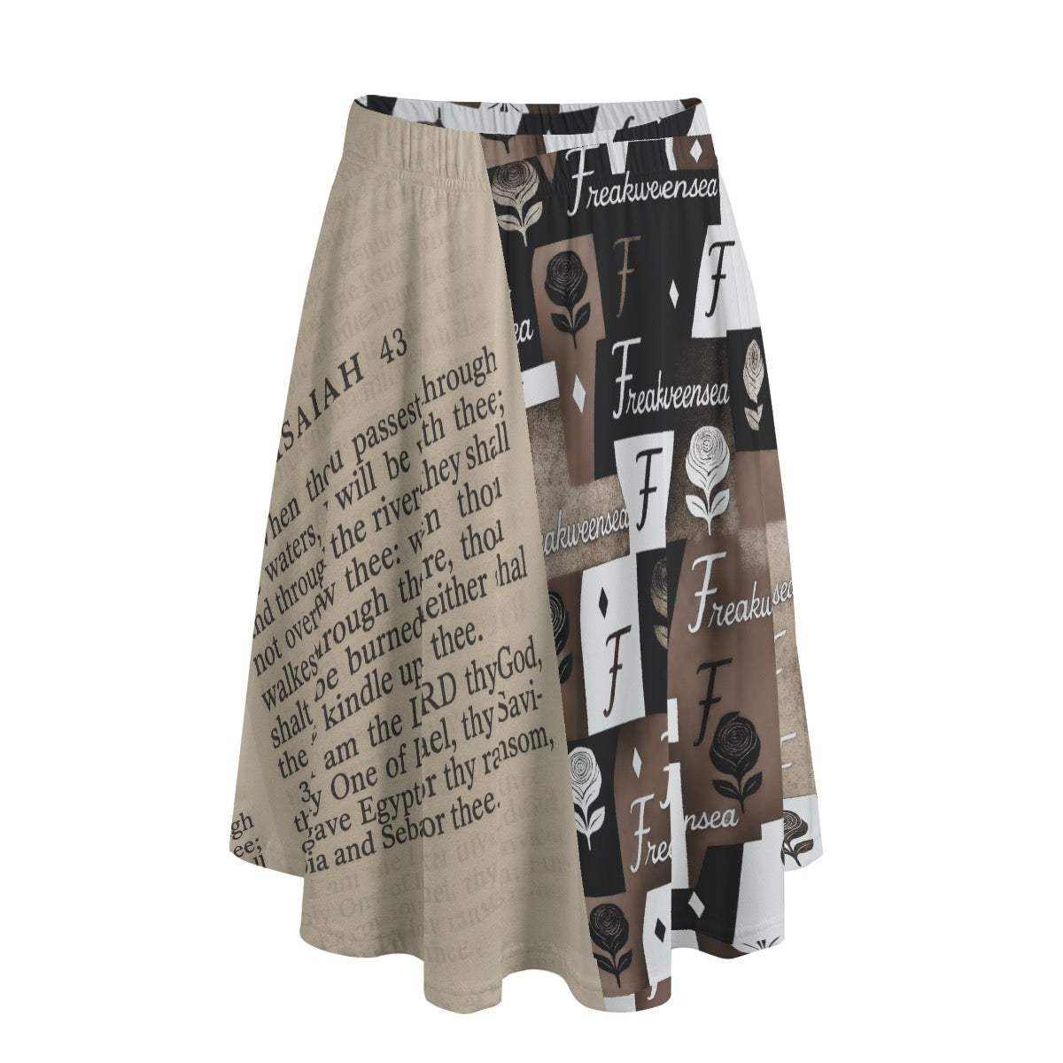 Word up x Freakweensea Long Maxi Skirt With Pockets