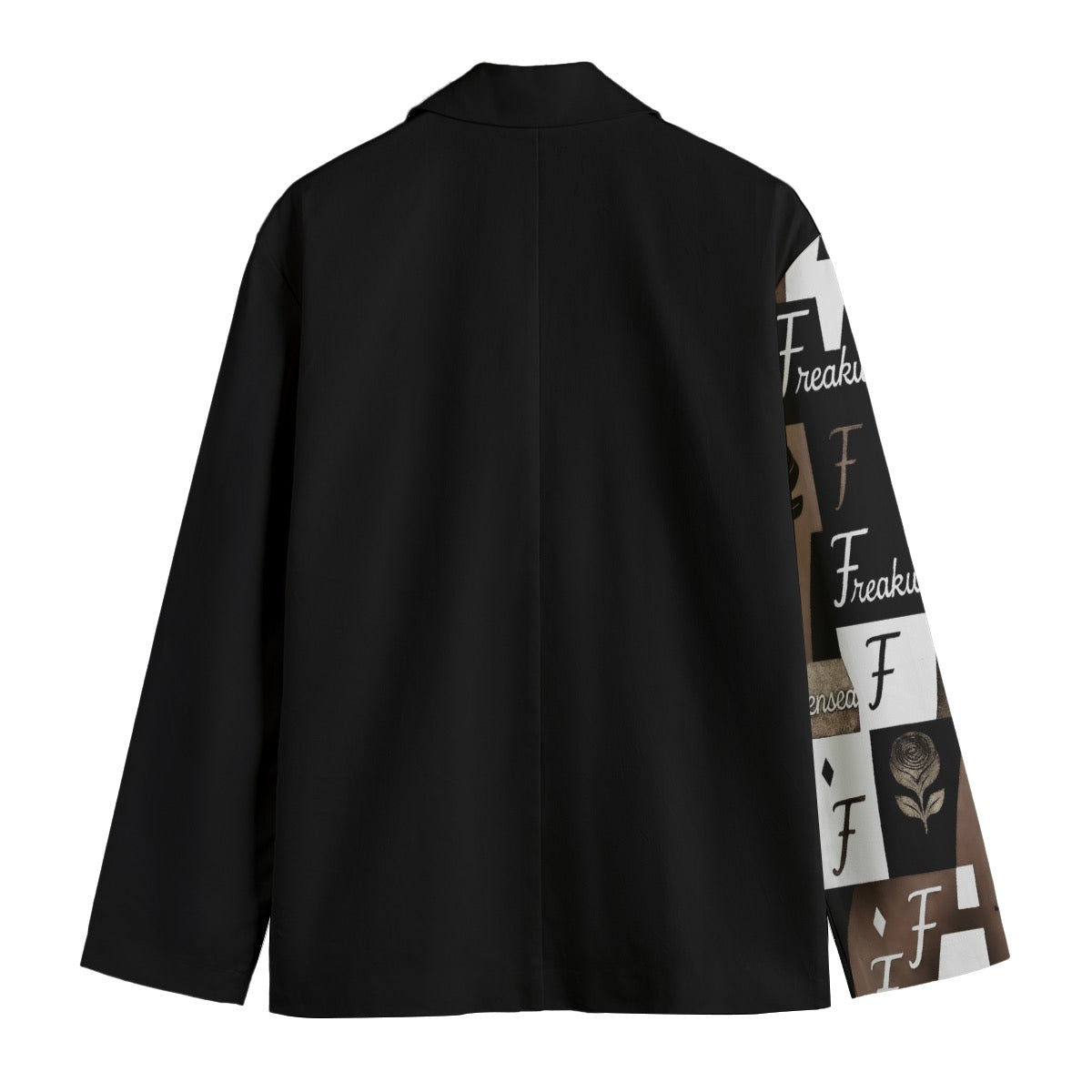 Freakweensea Men's Casual Flat Lapel Collar Blazer | 245GSM Cotton