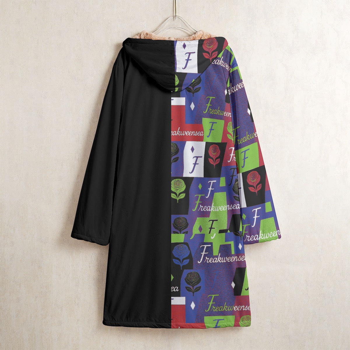 Freakweensea Men's Horn Button Long Fleece Windbreaker