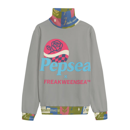 Pepsea X Freakweensea Unisex Turtleneck Knitted Fleece Sweater