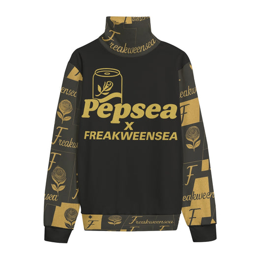 Pepsea X Freakweensea Unisex Turtleneck Knitted Fleece Sweater