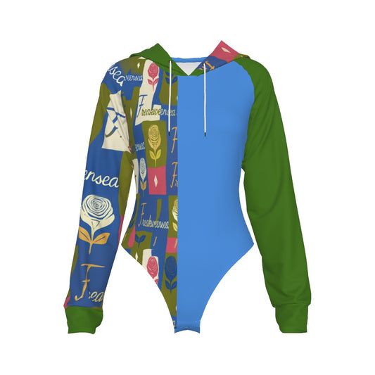 Freakweensea Raglan Sleeve Hooded Bodysuit