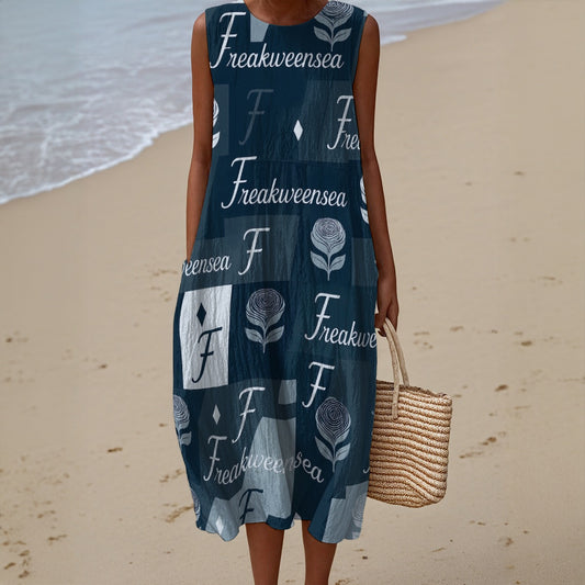 Freakweensea Sleeveless Dress|125GSM Slub Cotton