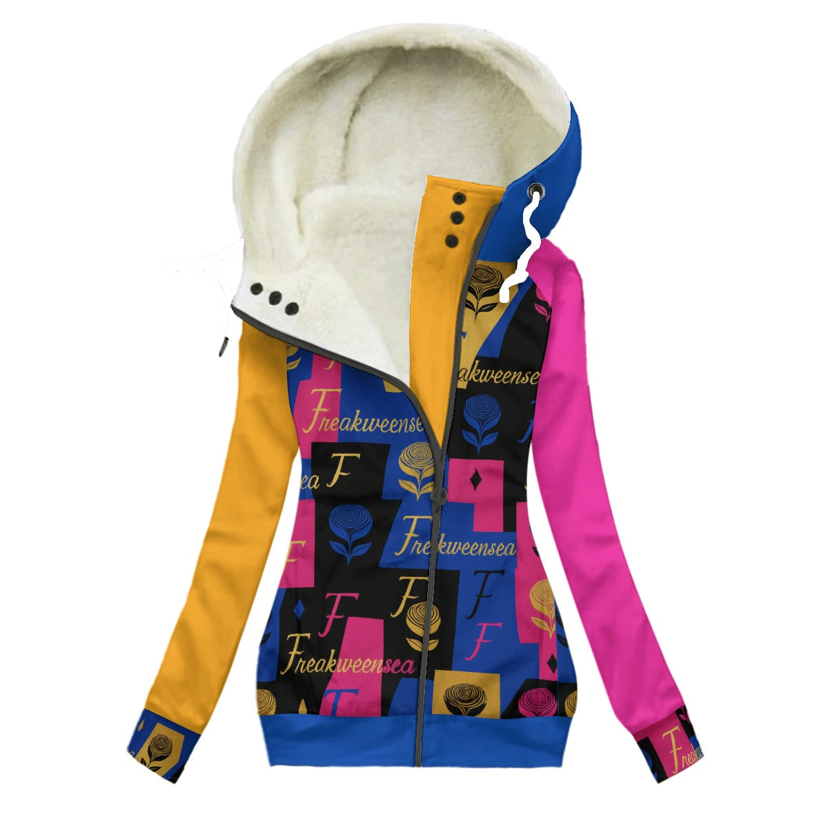 Freakweensea Women's Long Jacket With Fleece Lining