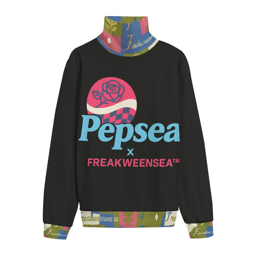 Pepsea X Freakweensea Unisex Turtleneck Knitted Fleece Sweater