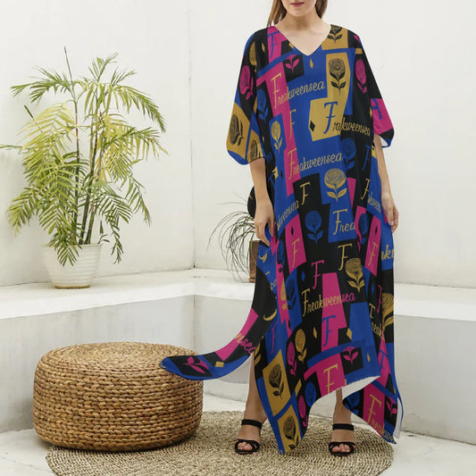 Freakweensea Women's V-neck Kaftan Robe