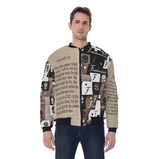 Freakweensea Men's Bomber Jacket Without Sleeve Pocket
