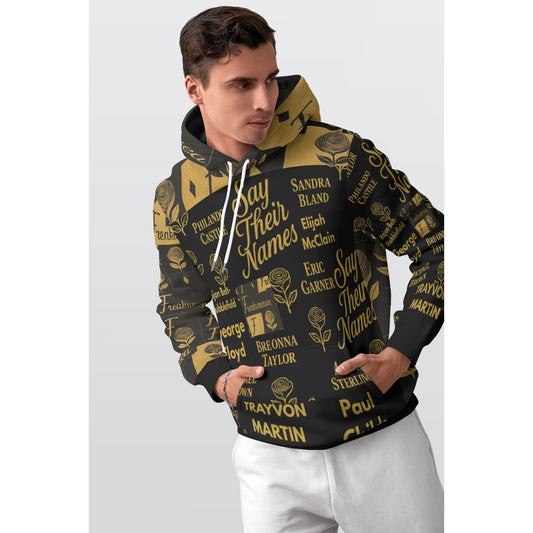 Say Their Names X Freakweensea Men's Thicken Pullover Hoodie