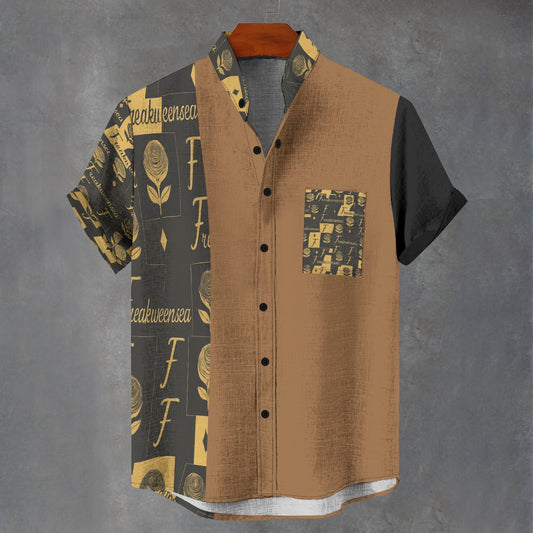 Freakweensea Men's Stand Collar Shirt|110GSM