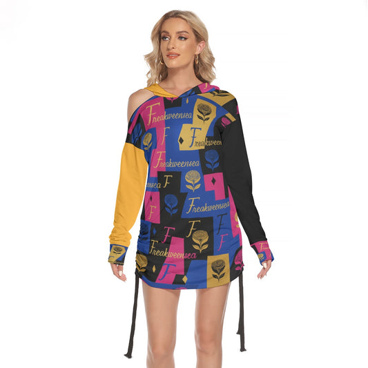 Freakweensea One-shoulder Dress With Waist Shirring