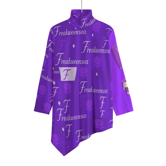 Word up x Freakweensea Turtleneck T-shirt With Sloping Hem