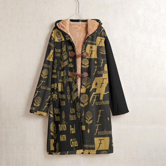 Say Their Names X Men's Horn Button Long Fleece Windbreaker